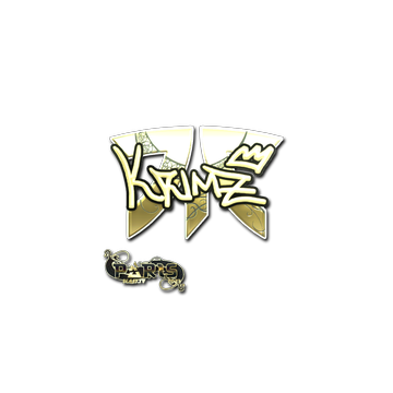 Sticker | KRIMZ (Gold) | Paris 2023