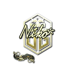 Sticker | niko (Gold)  | Paris 2023