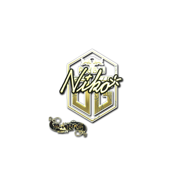Sticker | niko (Gold)  | Paris 2023