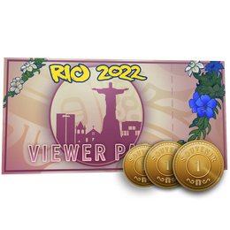 Rio 2022 Viewer Pass + 3 Souvenir Tokens