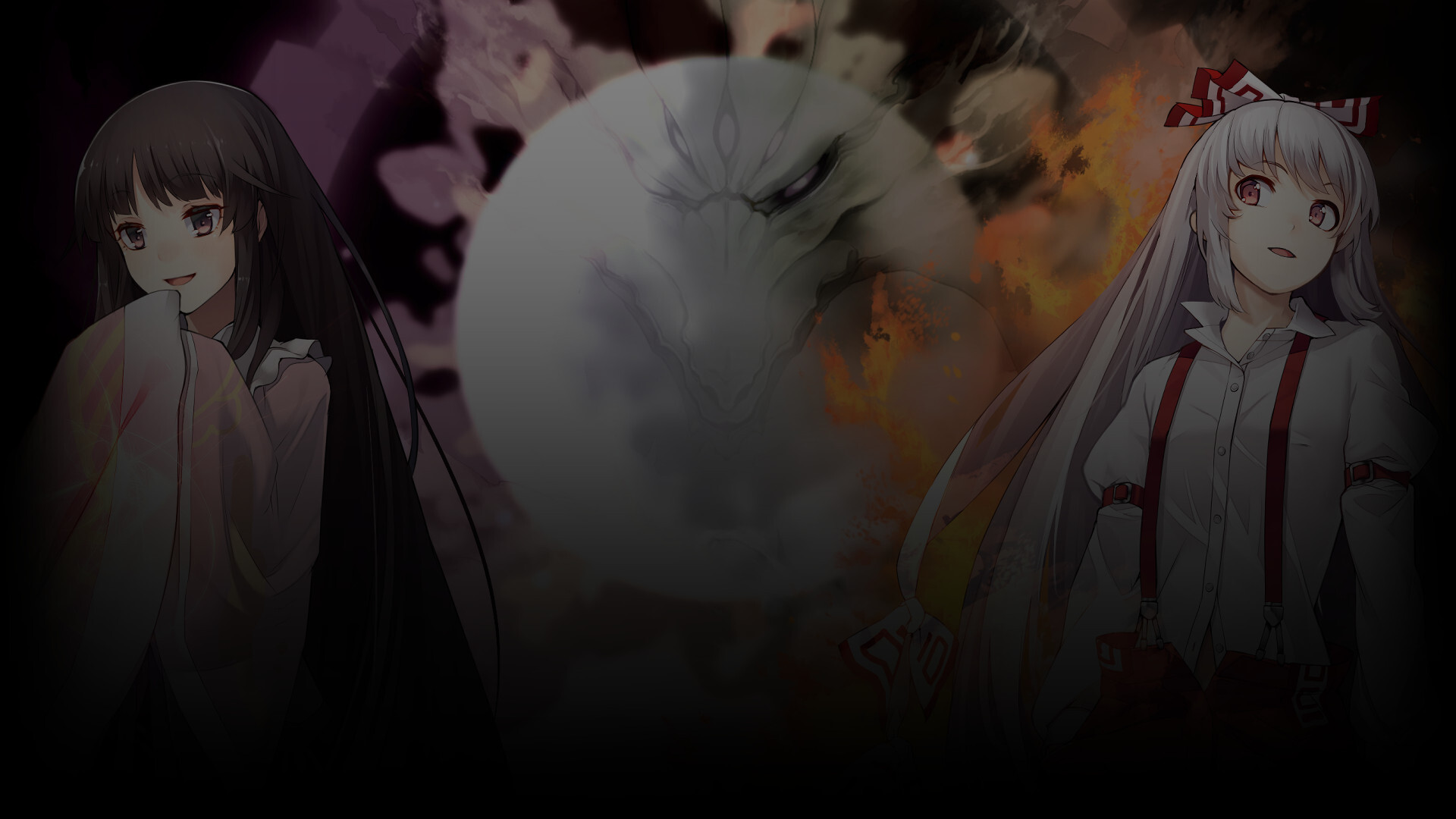 Kaguya and Mokou