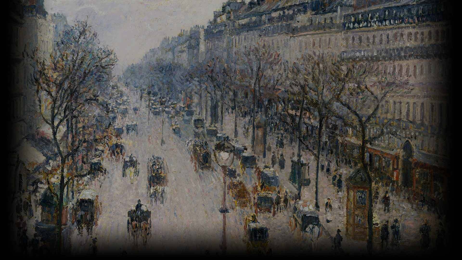The Boulevard Montmartre on a Winter Morning