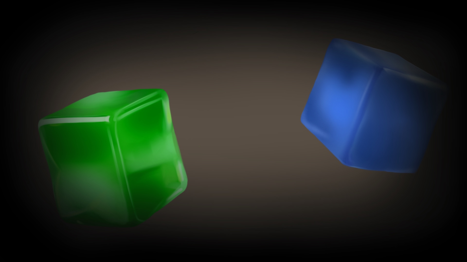 Green and blue