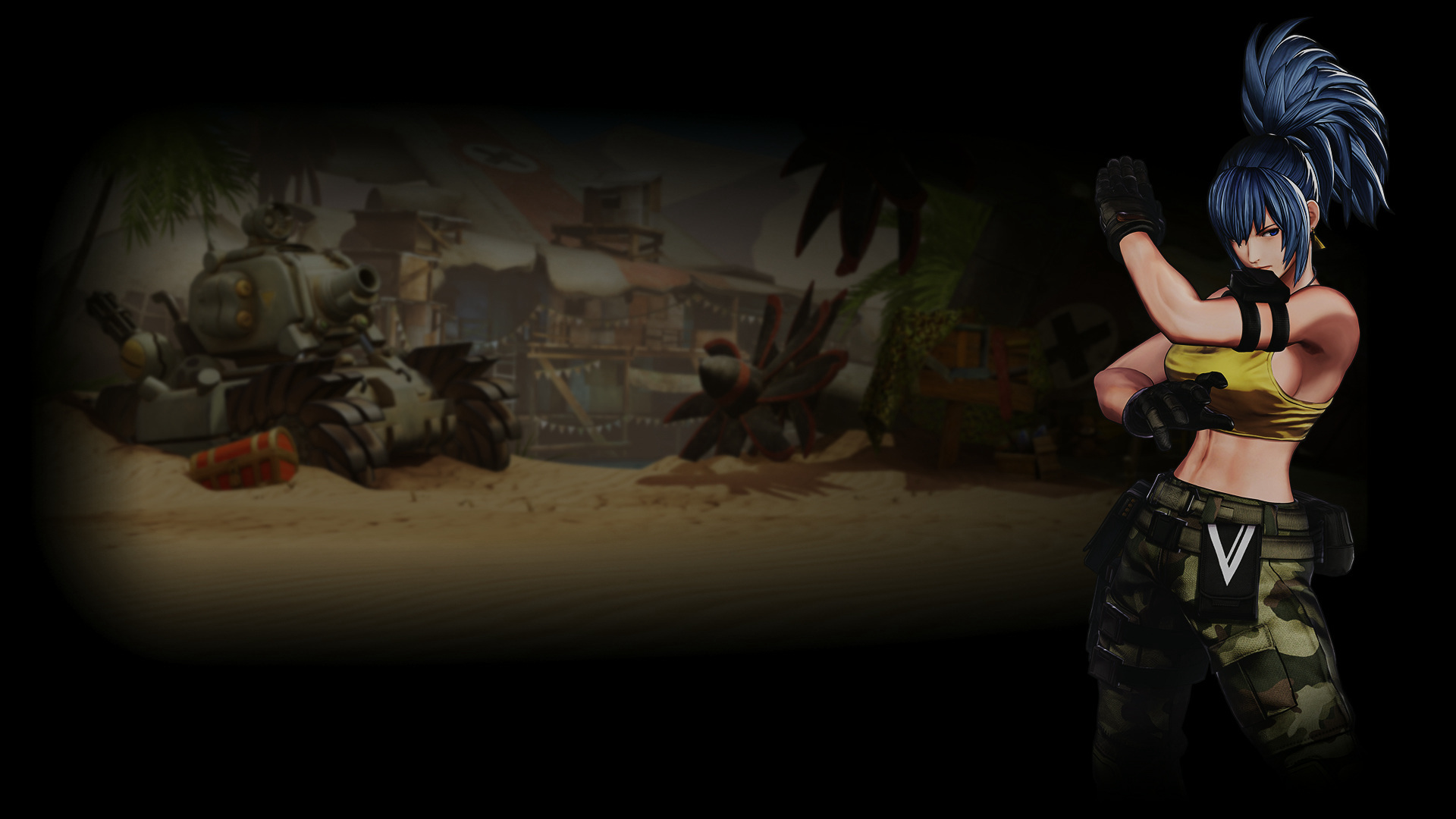 KOFXV Profile Background Leona Heidern