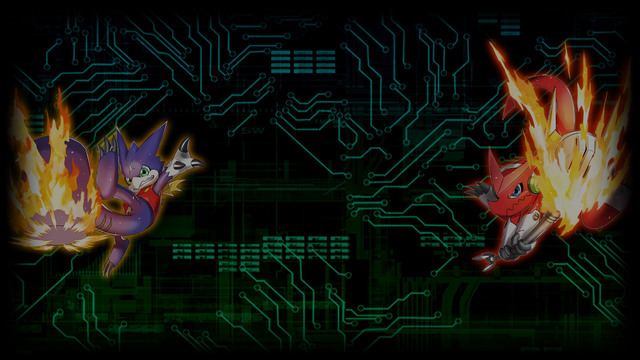 Gumdramon&Shoutmon