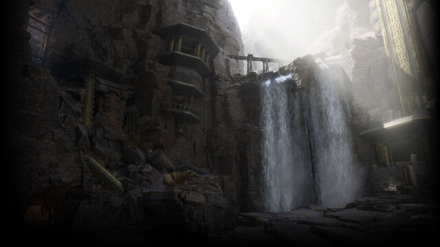 Underground Waterfall
