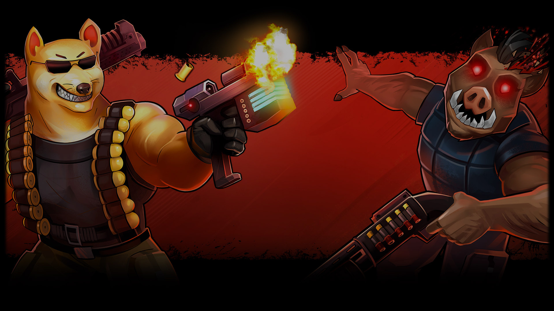 Brutal Dog vs Pigcop Background
