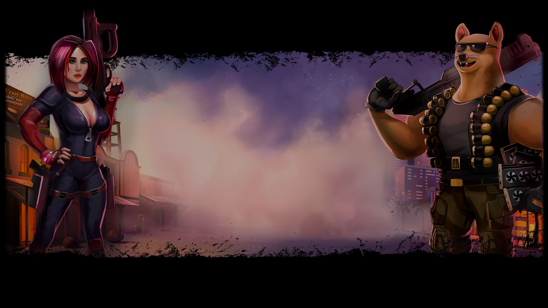 Jessica and Brutal Dog Background