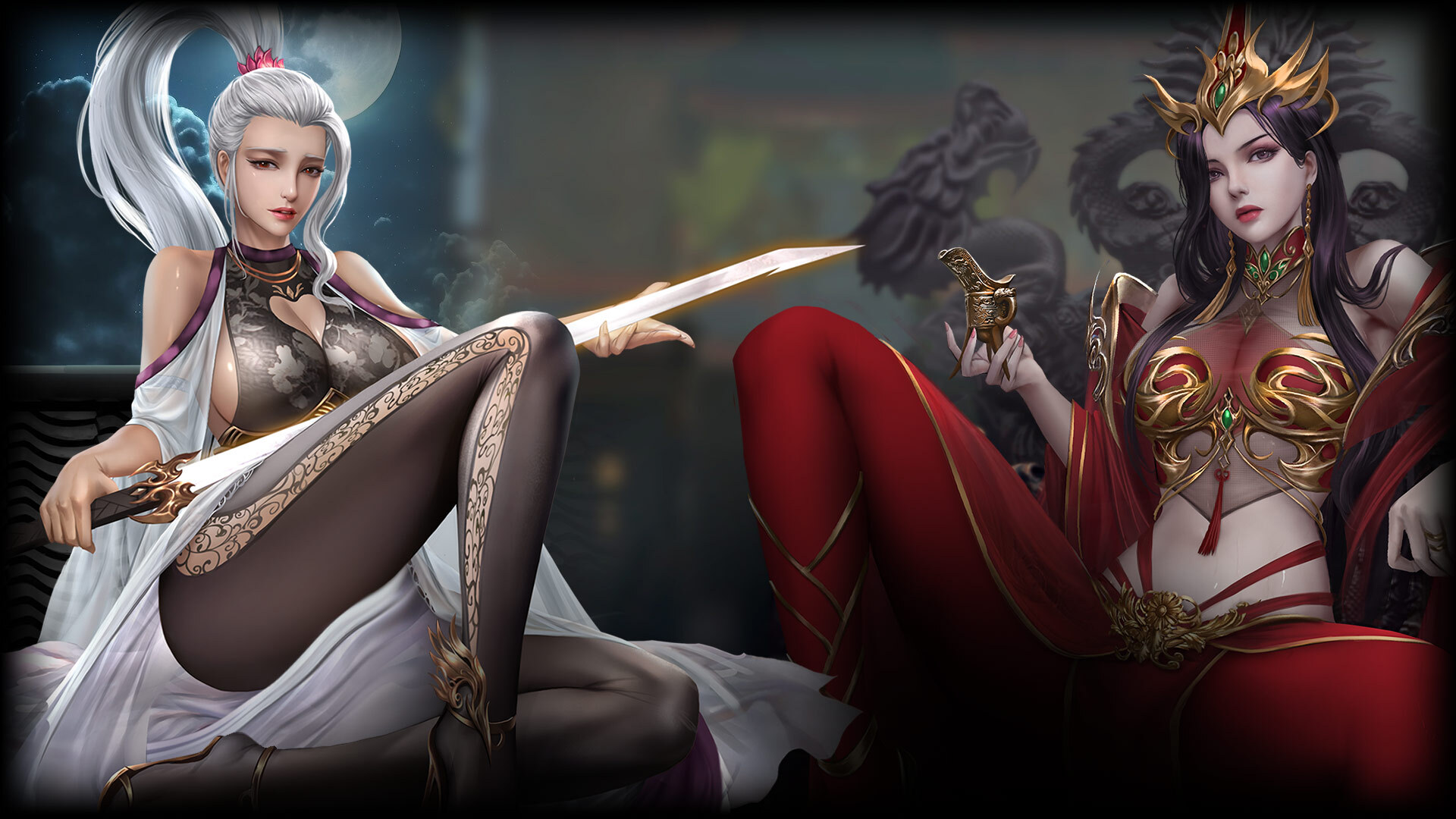 Poozle Mania Warrior girl and Queen