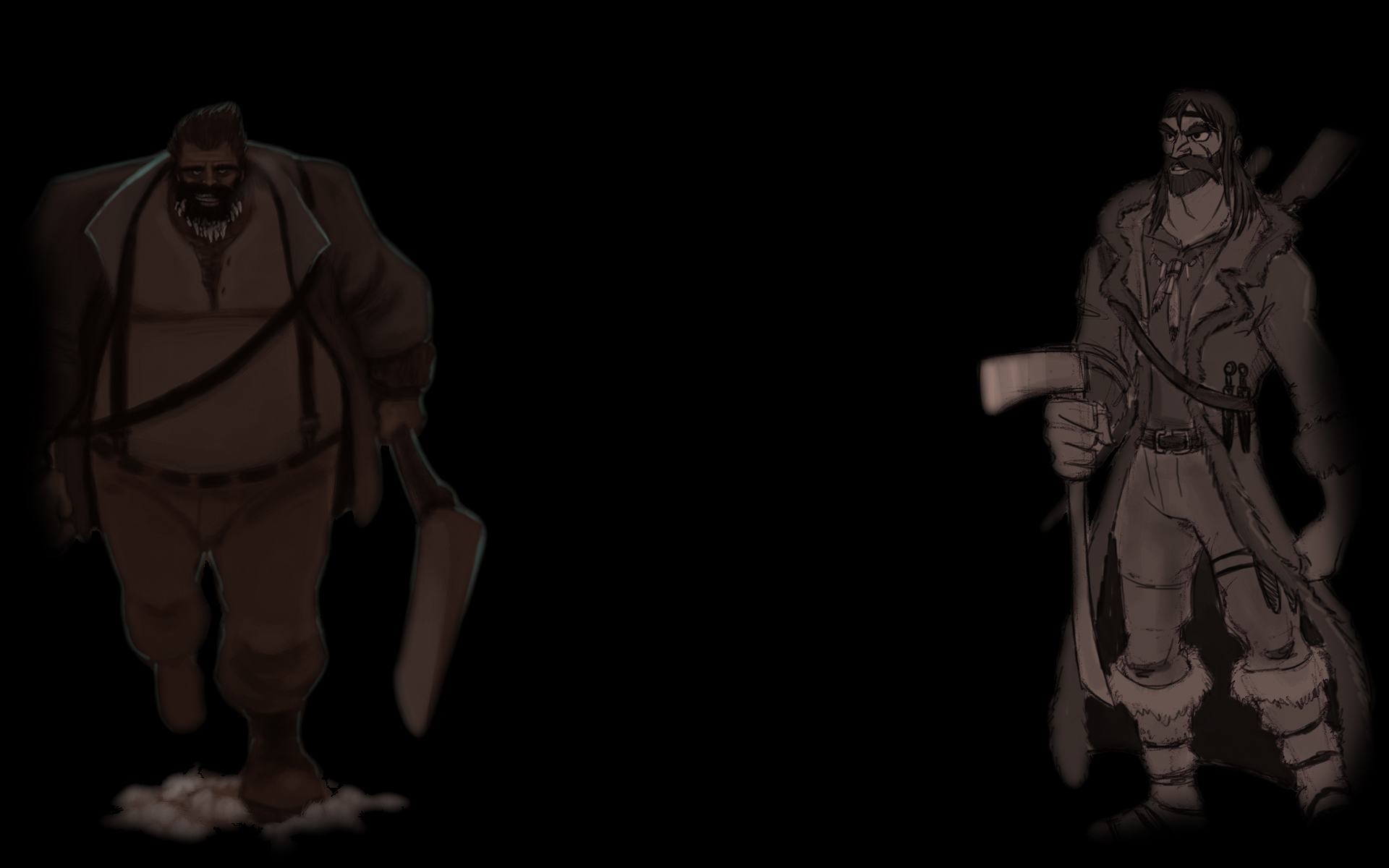 Ti-Jos and Ti-Jack Early Sketches