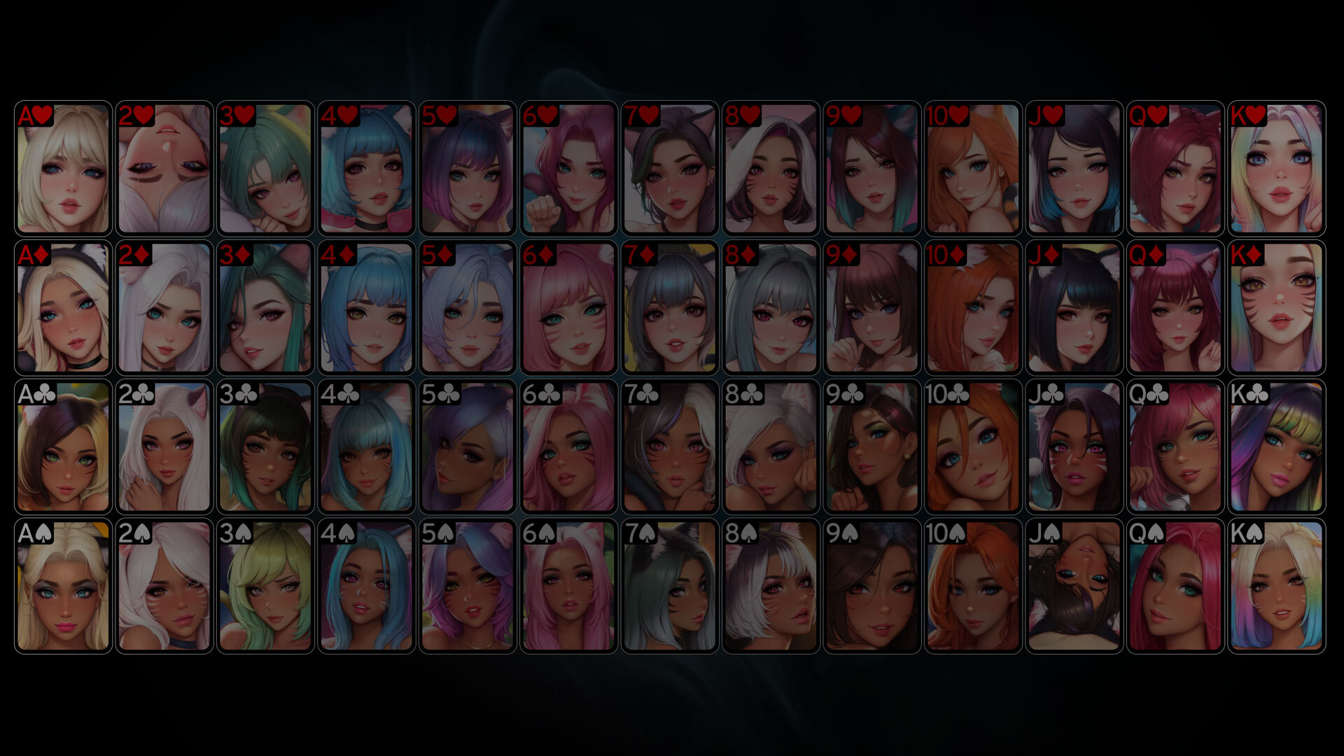 Catgirl portraits (vertical)
