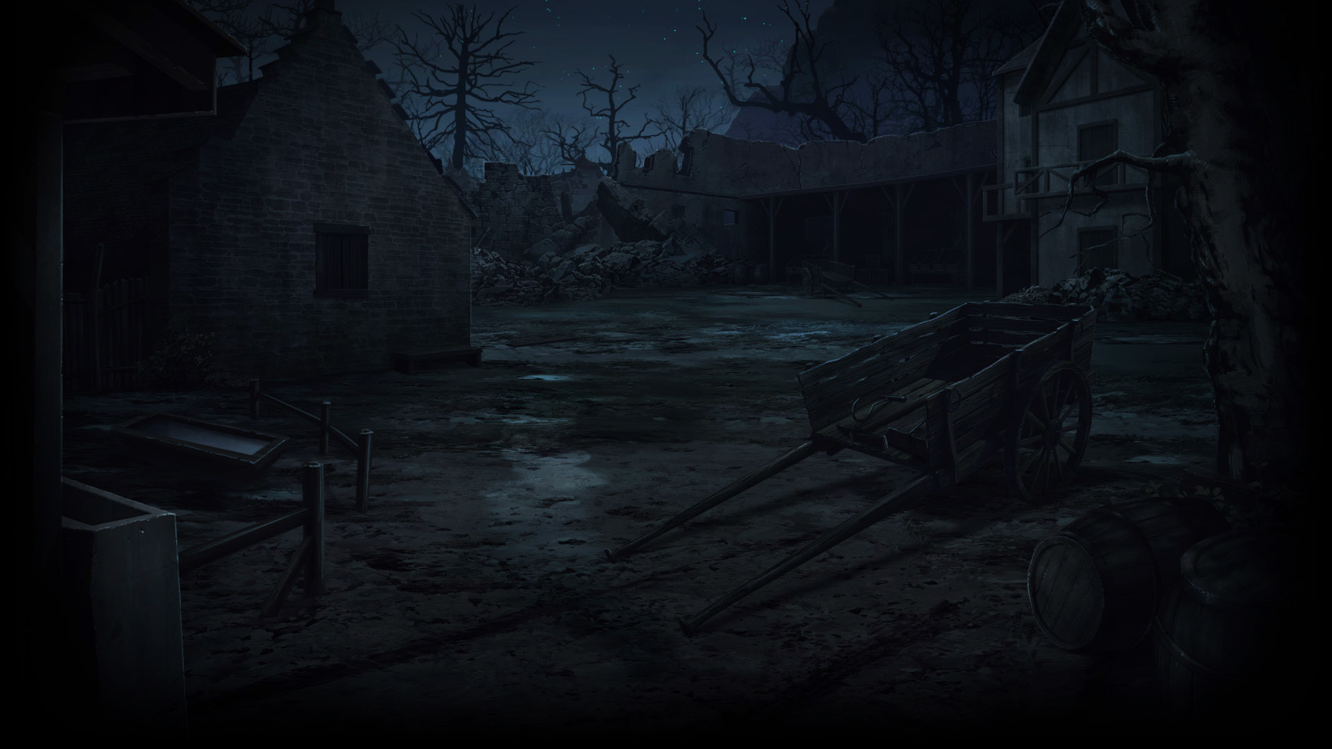 Ruins At Night