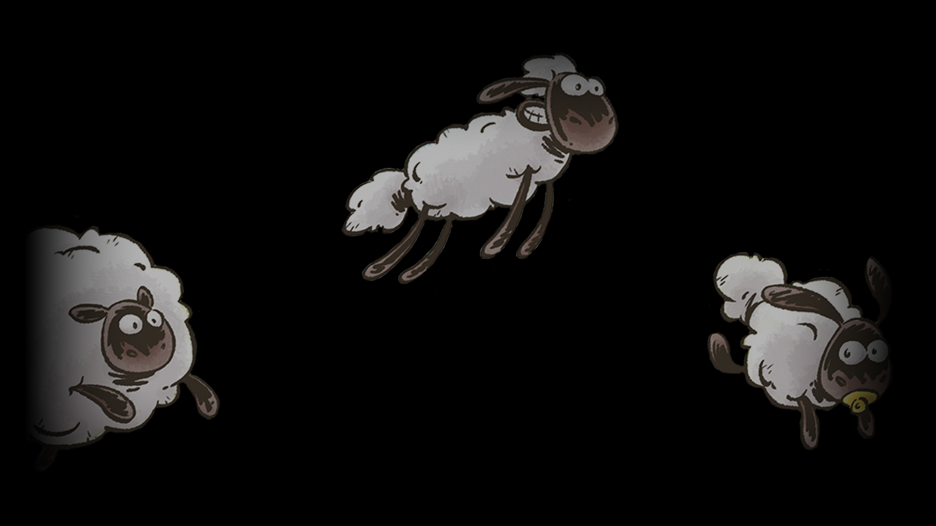 Jumping Sheep Background