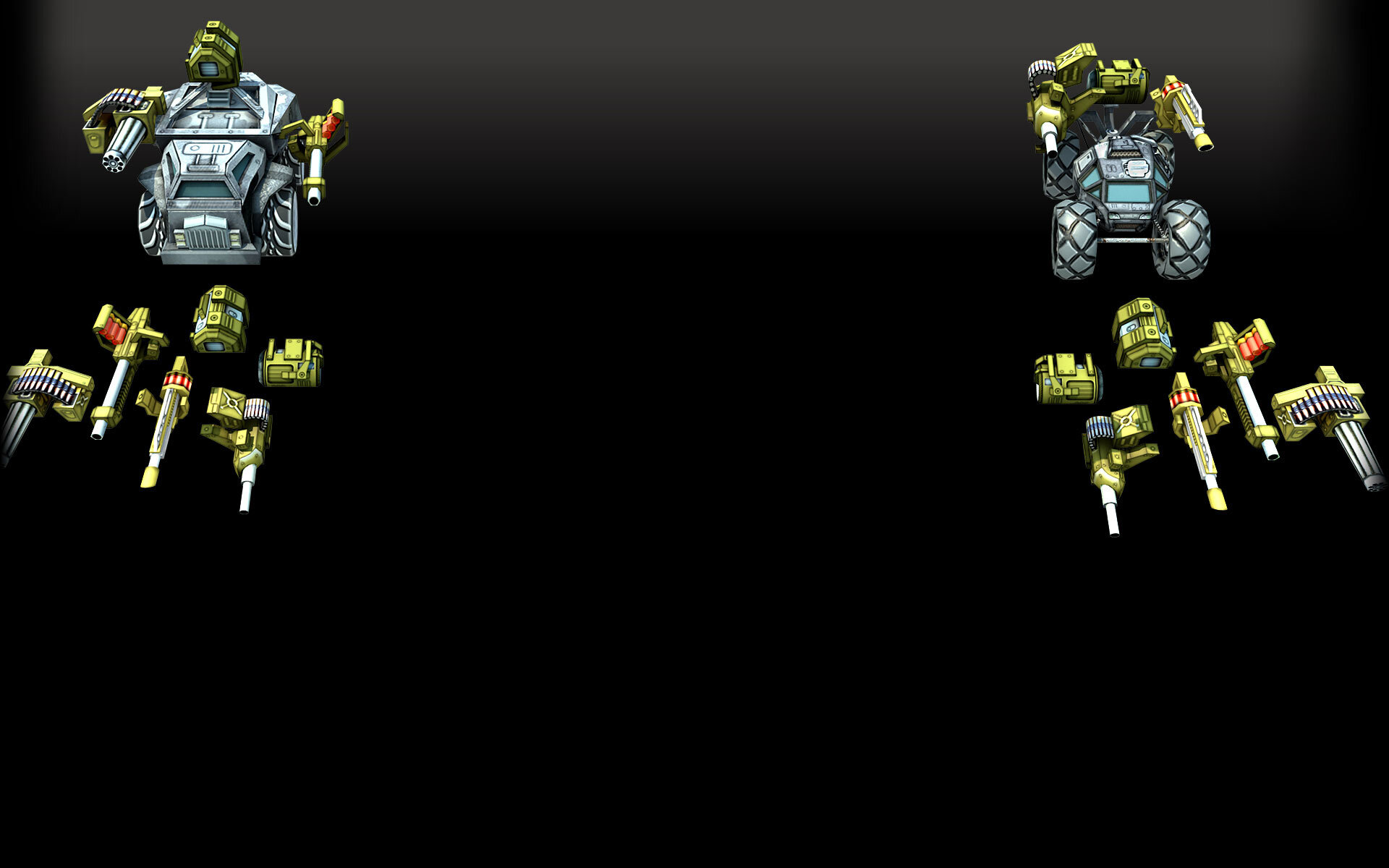 Weapons and Cars Background