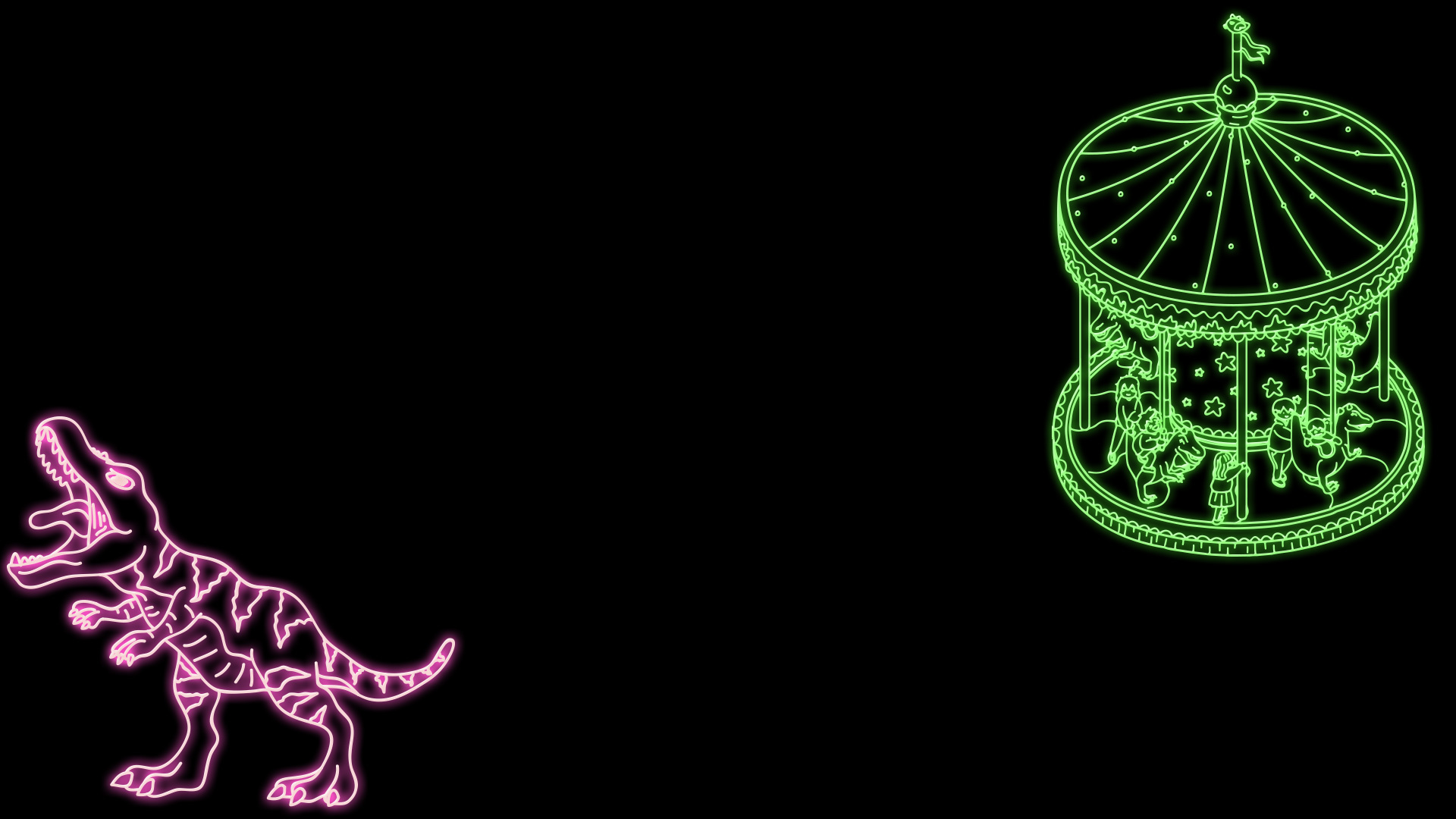 Cats and Seek : Dino Park - Tyrannosaurus Rex & Carrousel