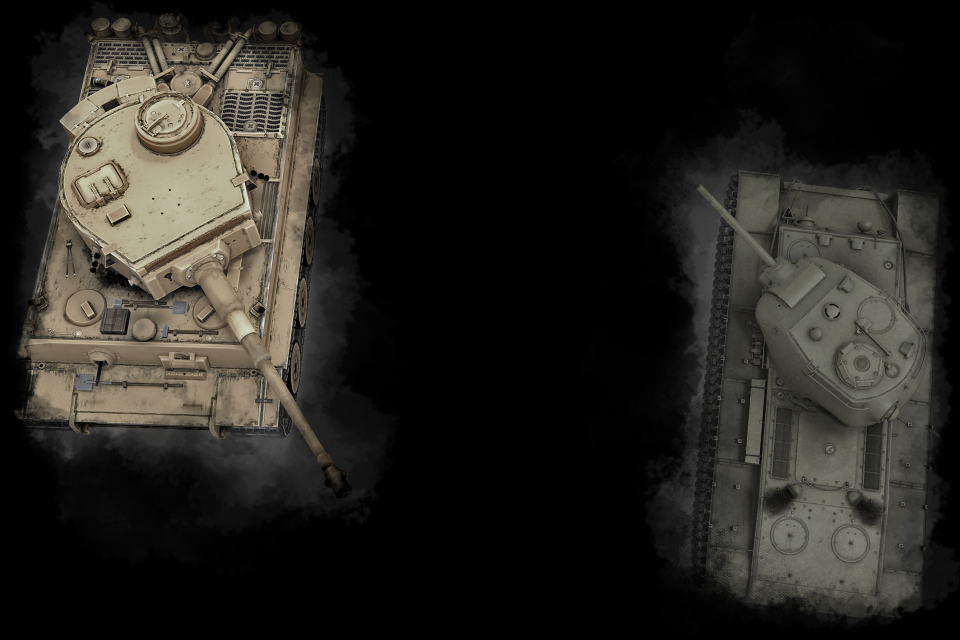 PzVI ausf H and KV-1S
