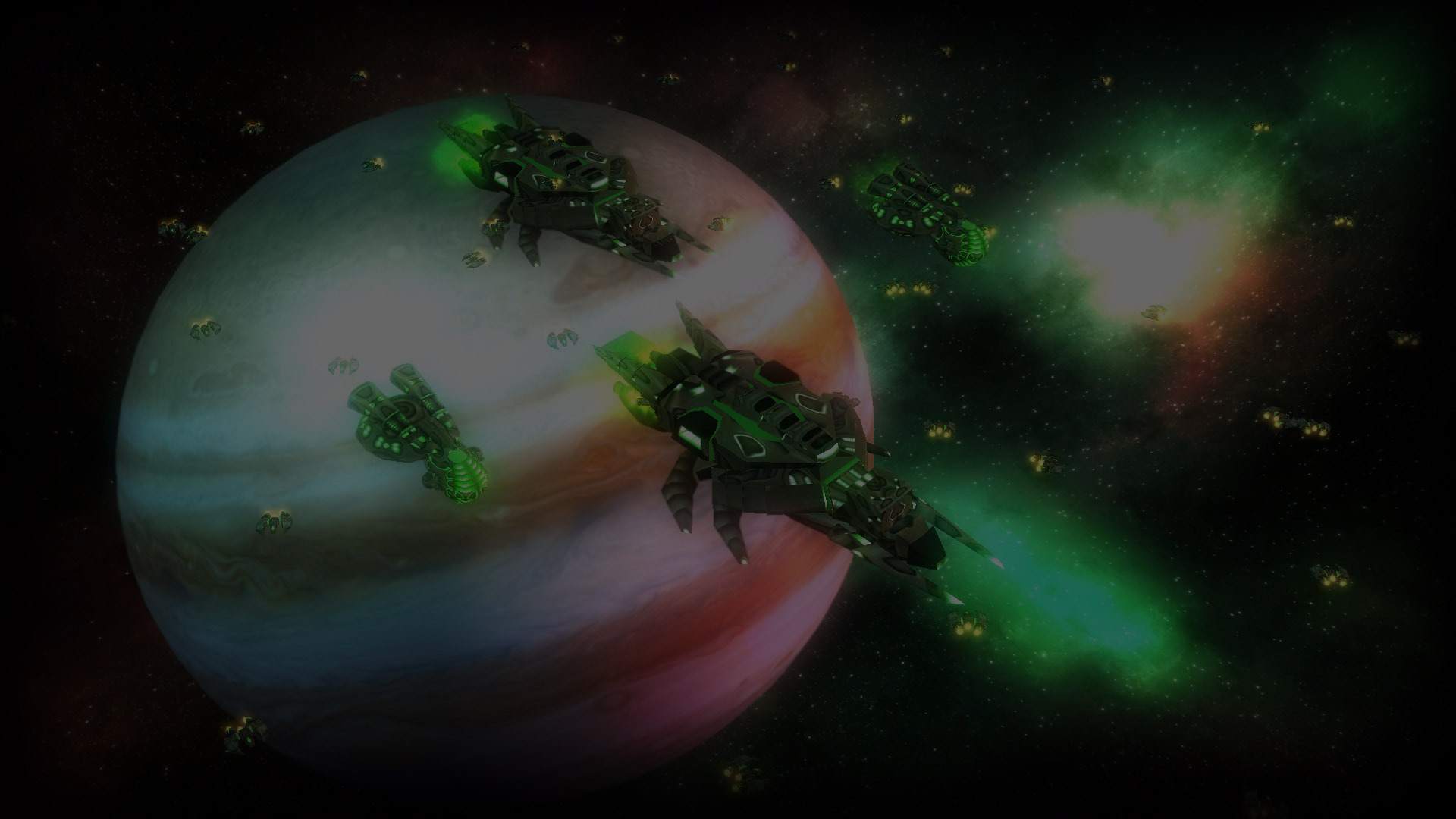 Sirerian Ships Orbit Jupiter