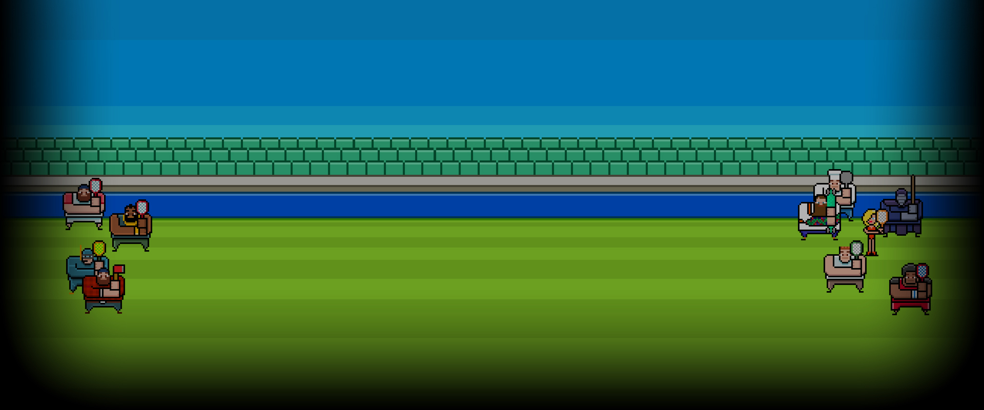 Timber Tennis - players