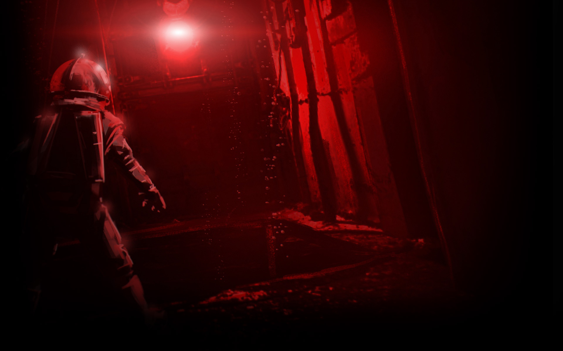 Anoxemia Art Background Red