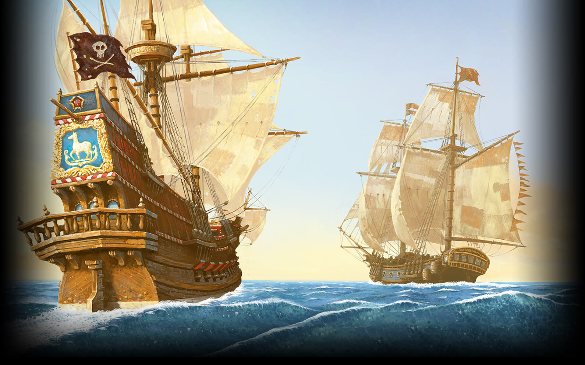 Pirate approaching his prize