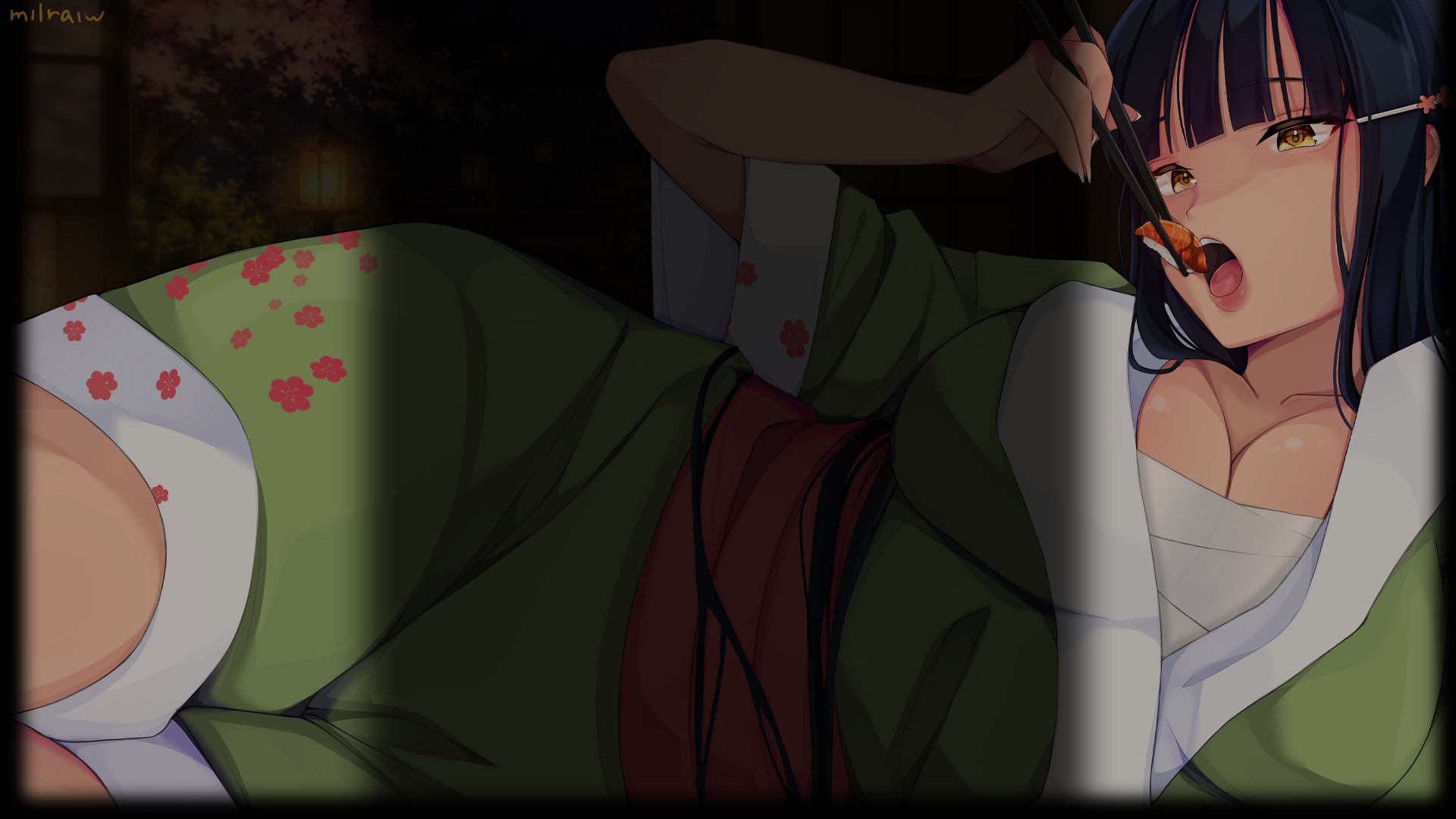 Sushi-chan eats sushi