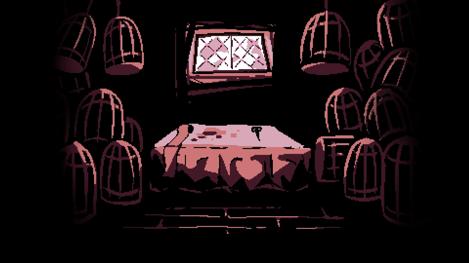 Stacks of empty cages