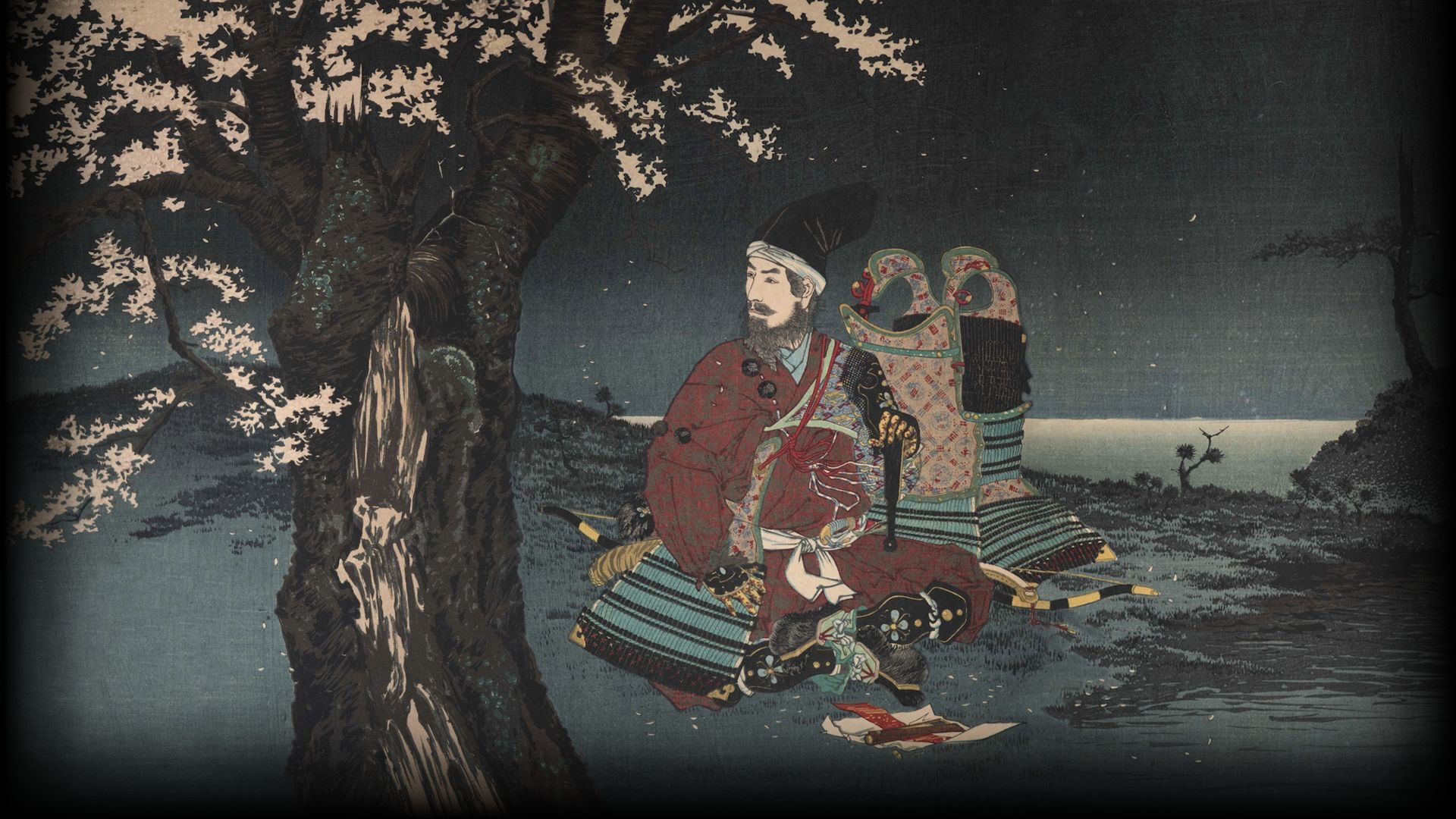 Cherry Tree by Kobayashi Kiyochika