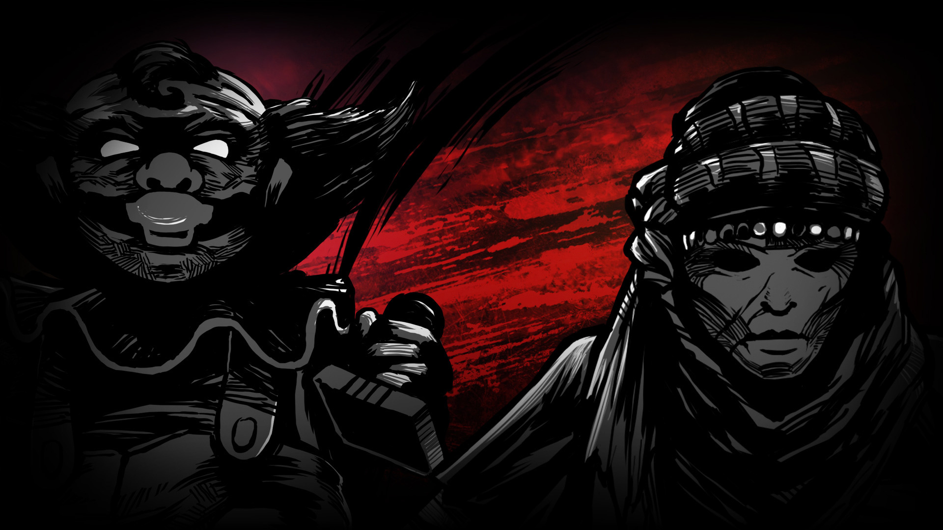 Behind the darkness
