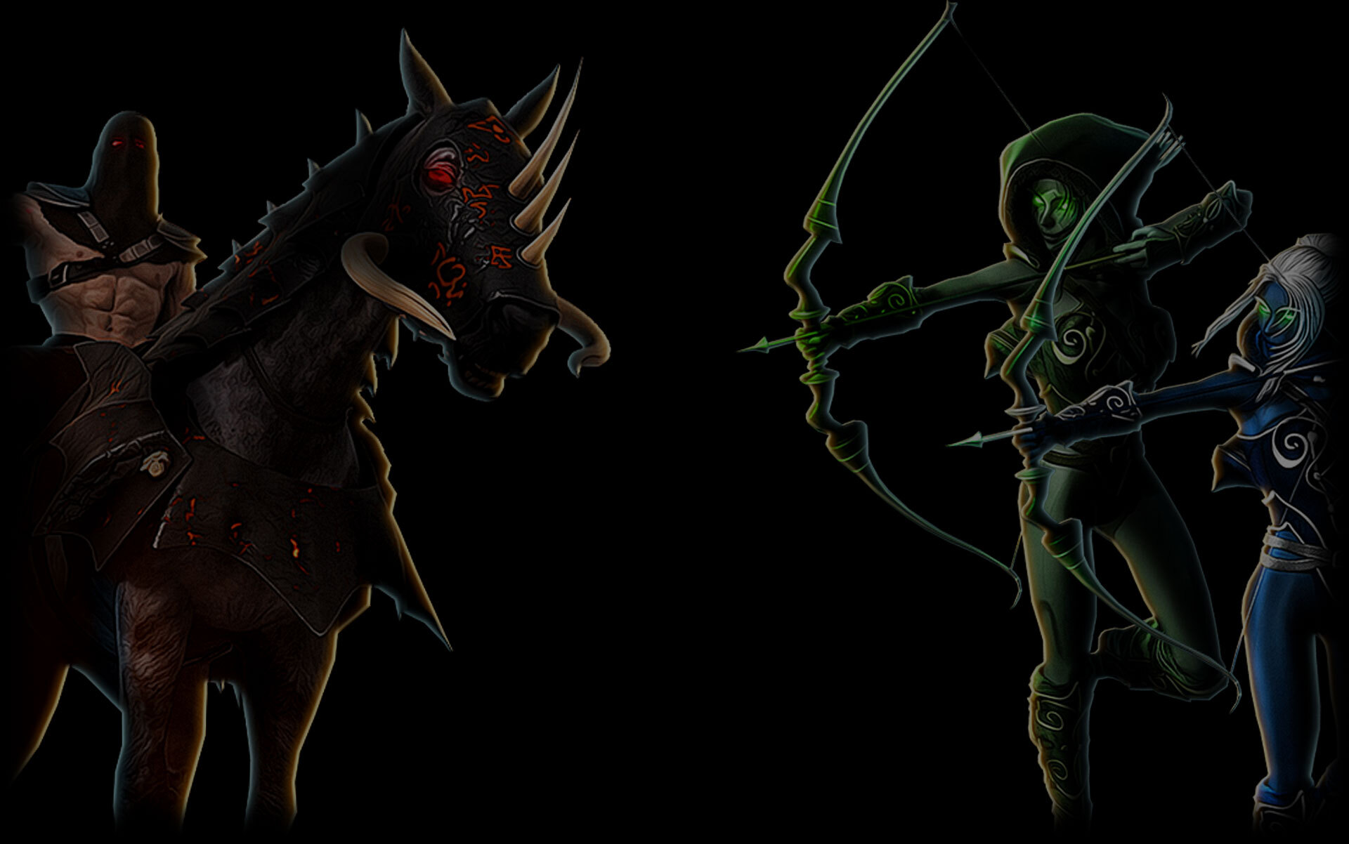 Death Knight vs. Elf Rangers