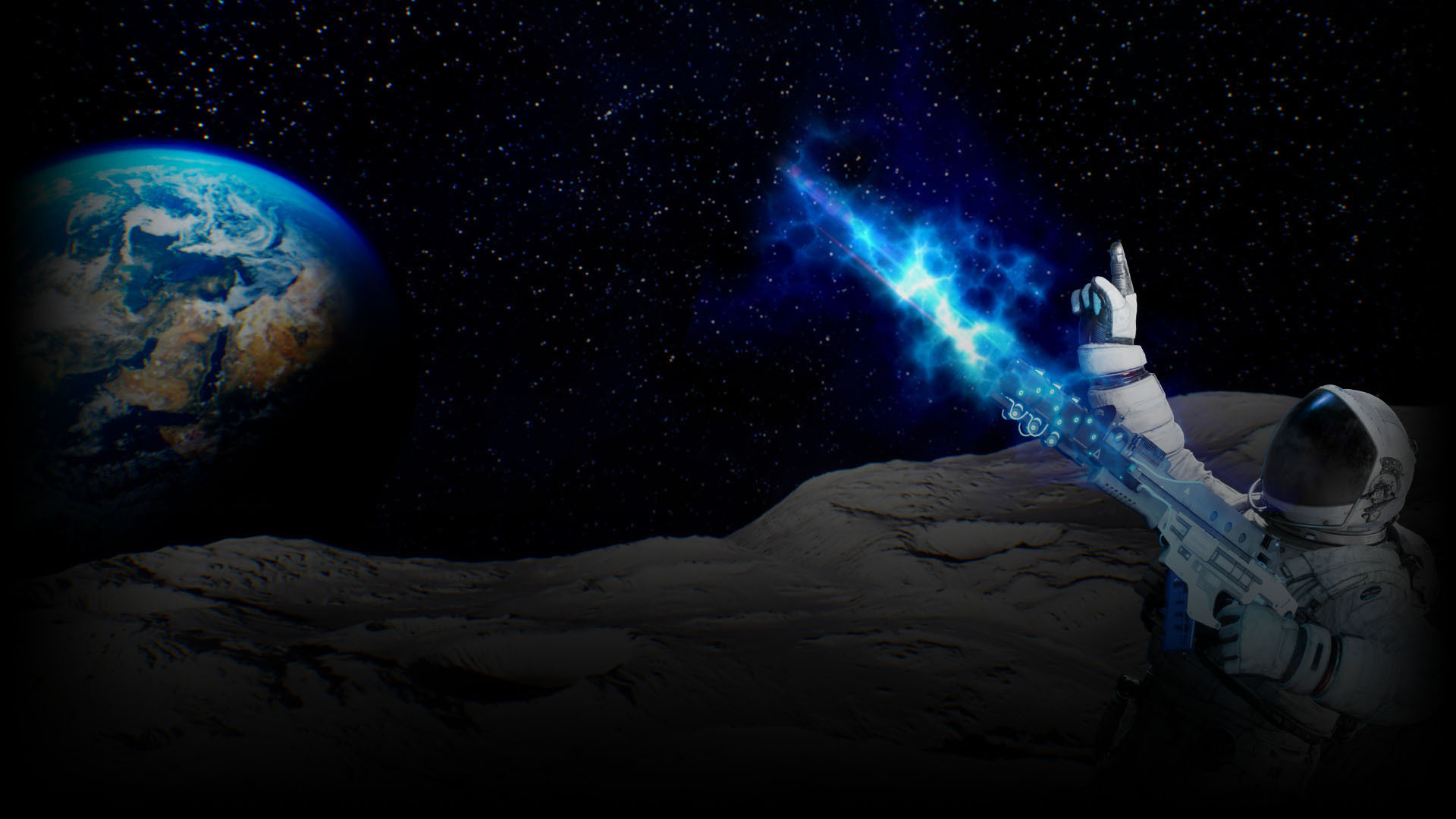 Crazy Astronaut Background