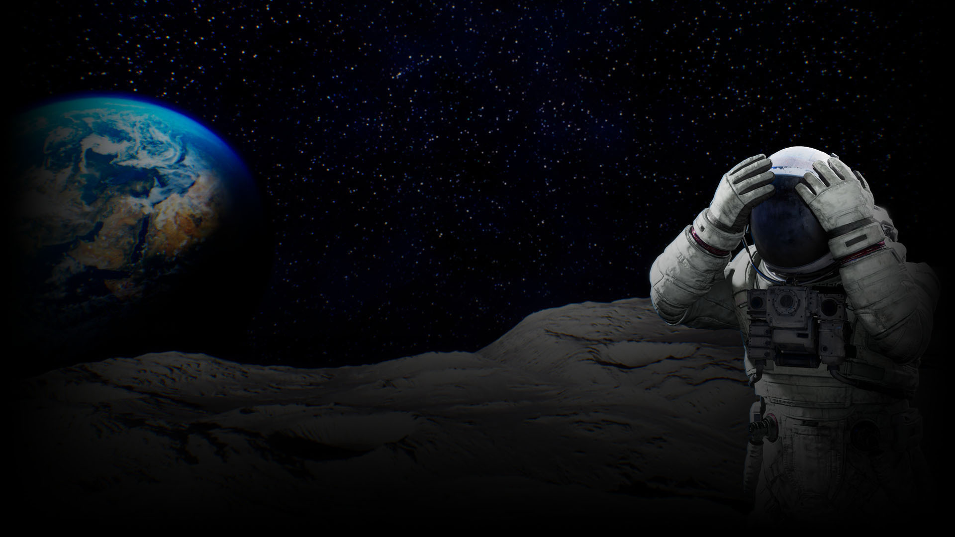 Worried Astronaut Background