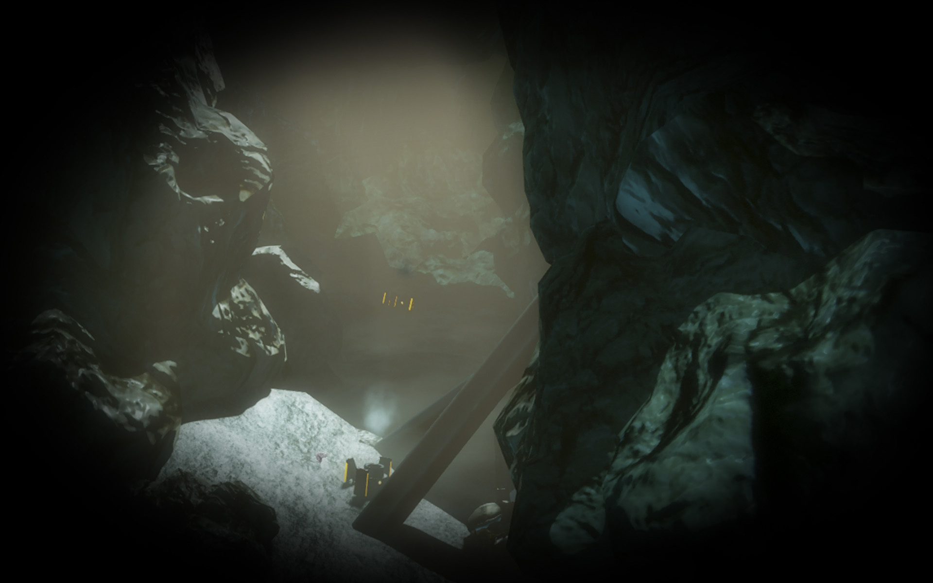 The cave is deeper