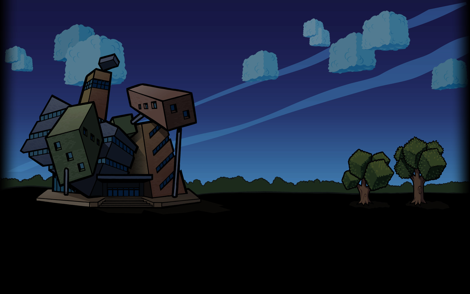 Gallery at dusk