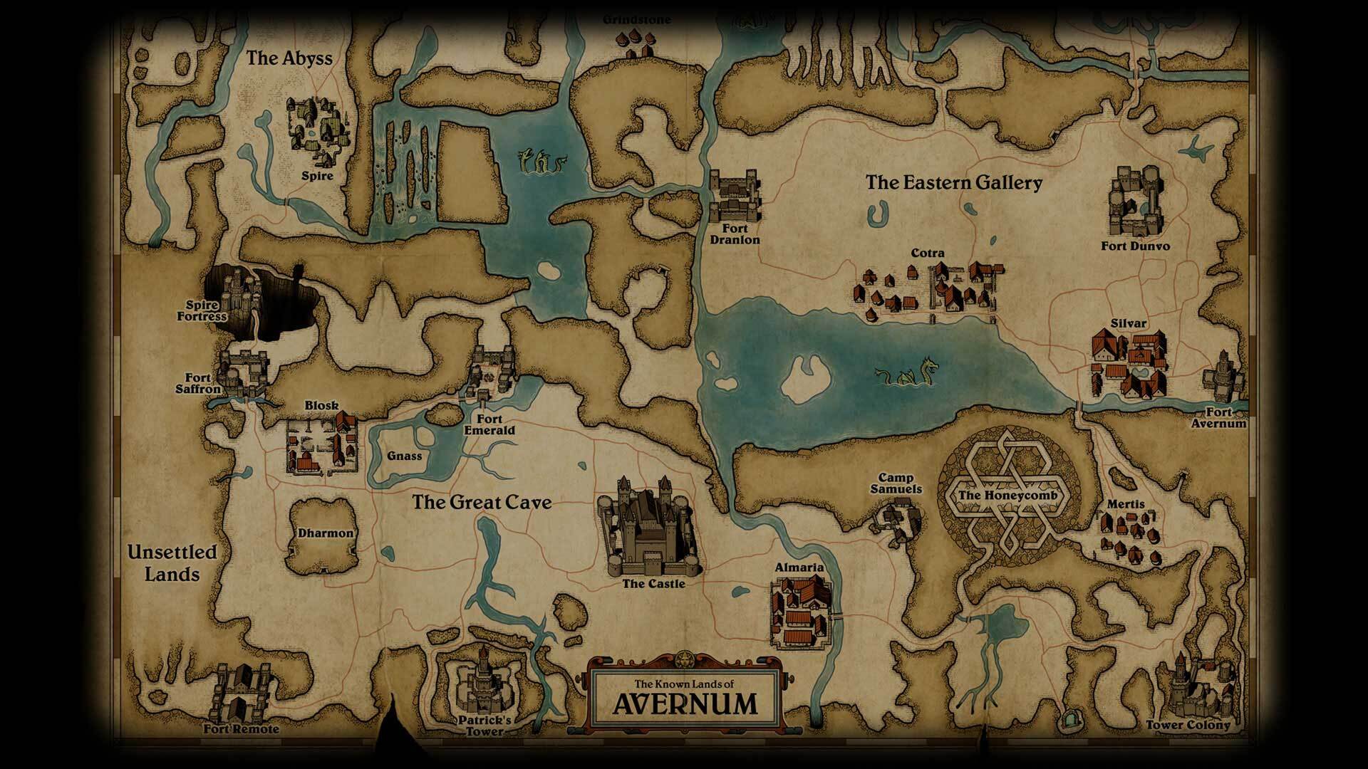 Map of Avernum