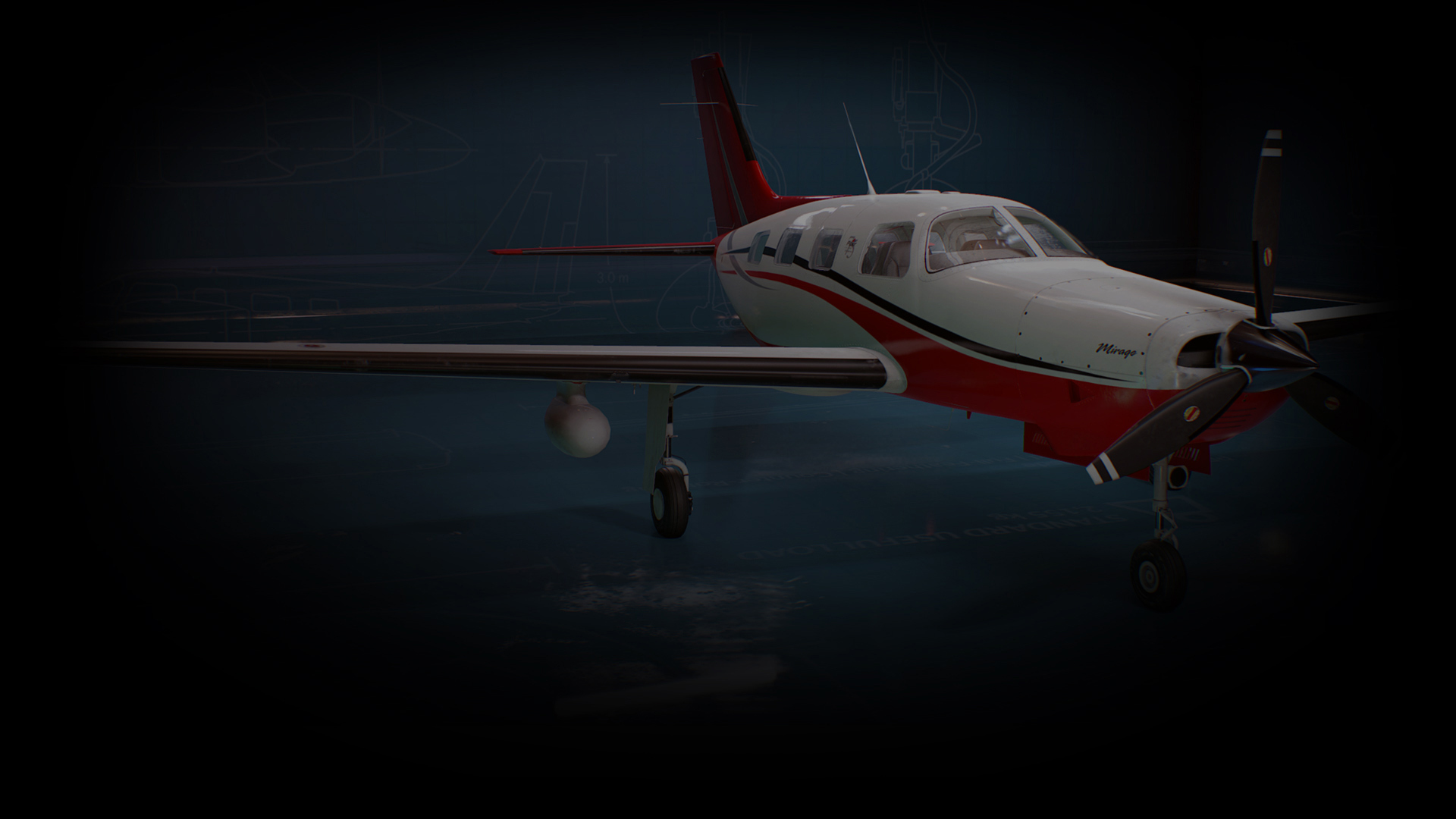 Piper PA-46 Malibu Mirage (Profile Background)