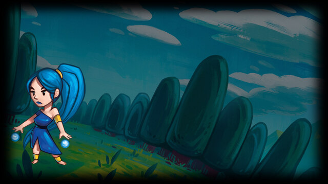 Blue Witch background