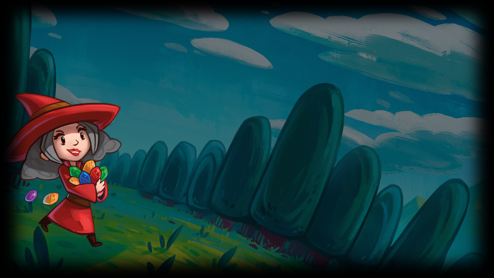 Red Witch Background