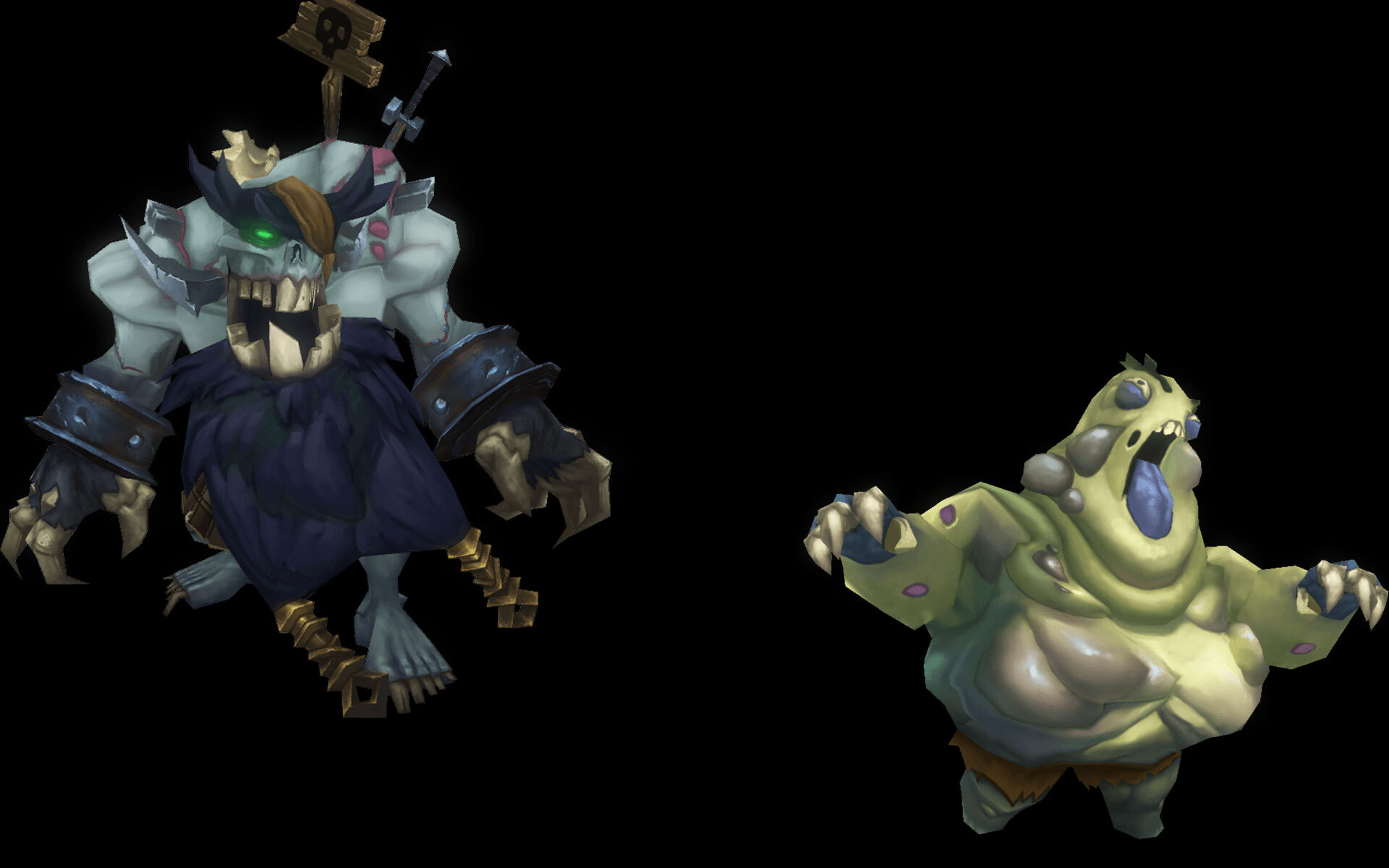 Zombie Boss and Minion