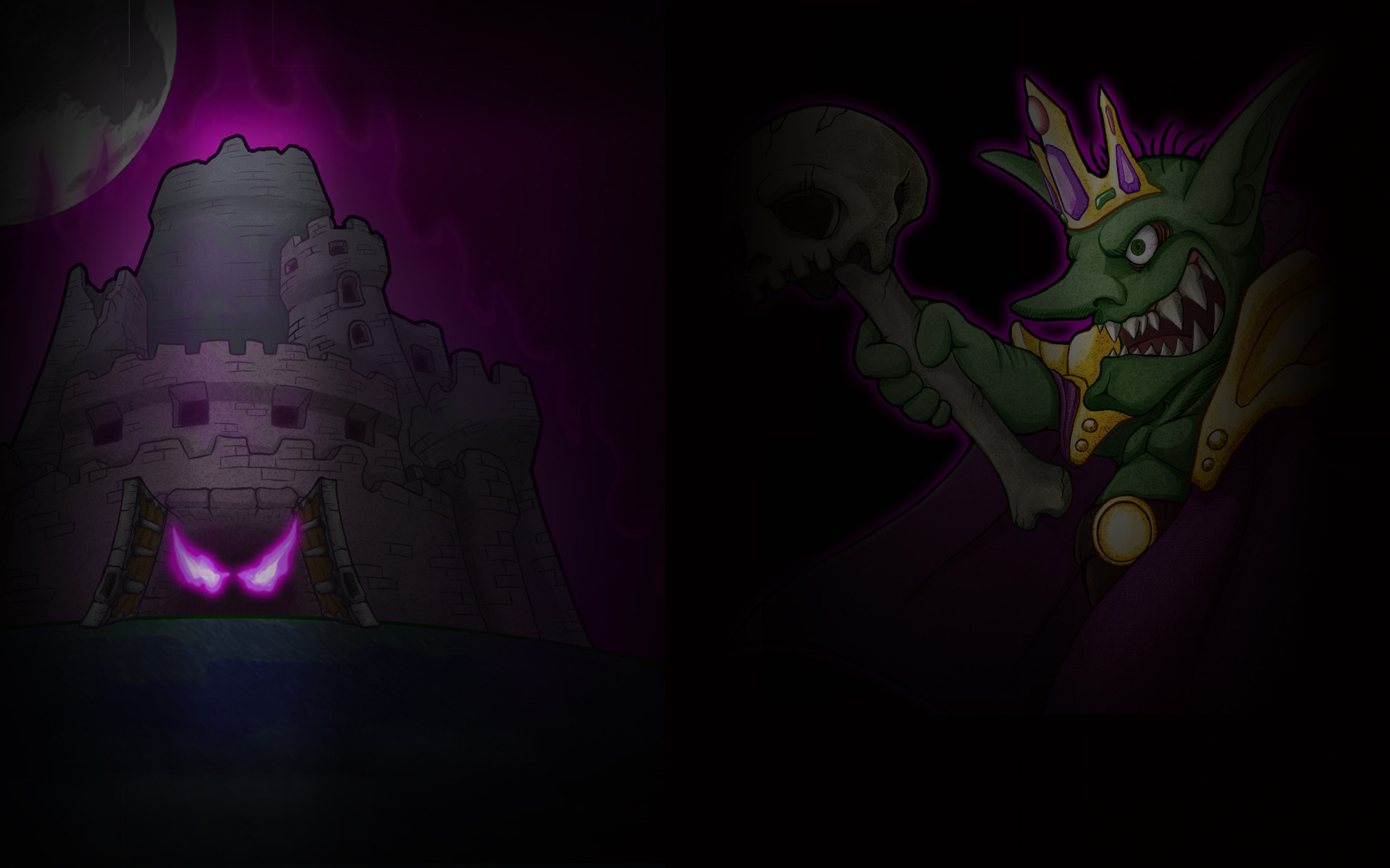 Lost Castle Background - King of Goblin