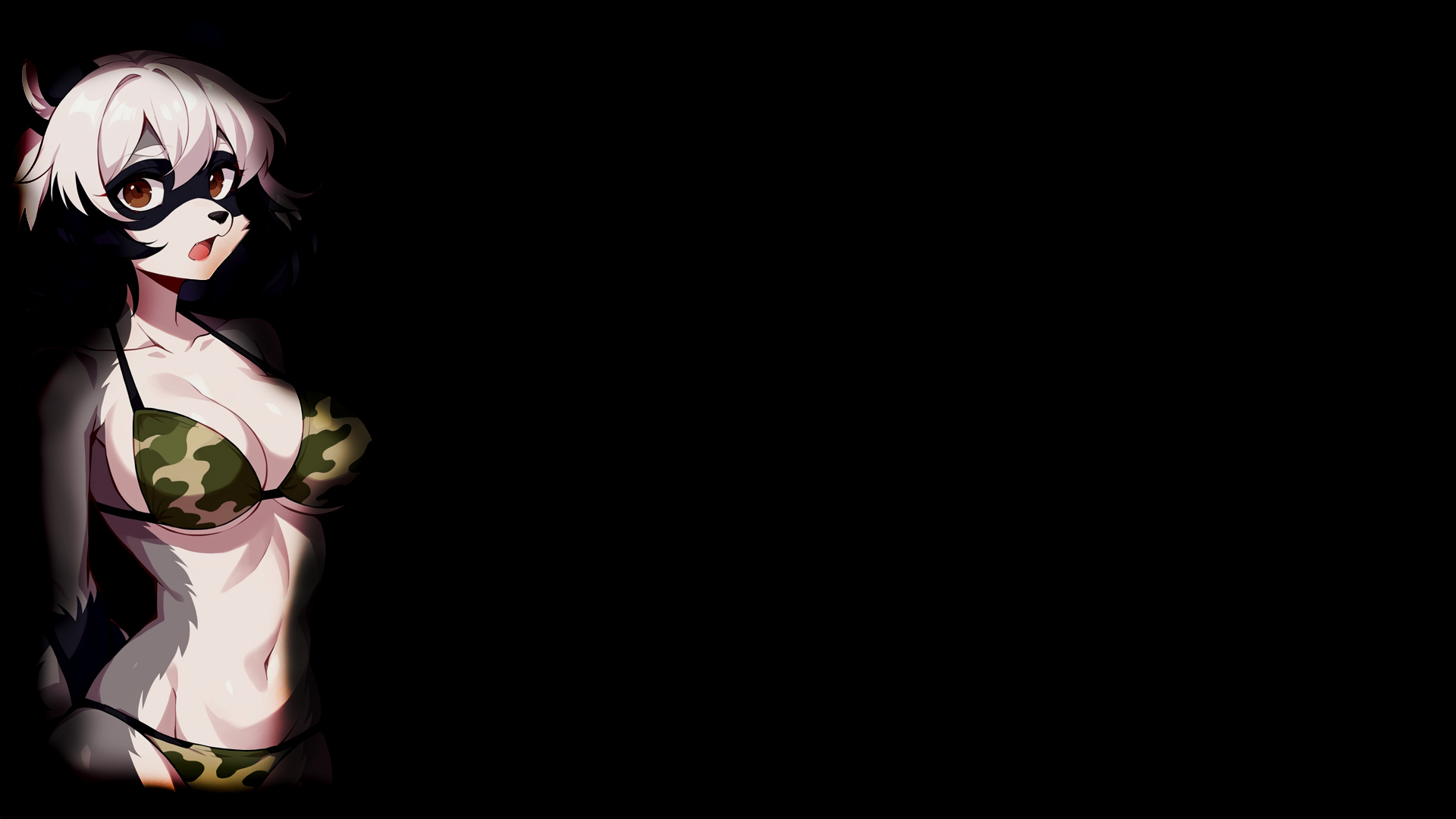 Raccoon Girl Background