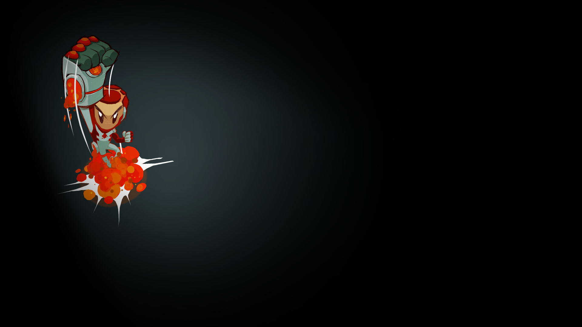 Super Red-Hot Hero Background