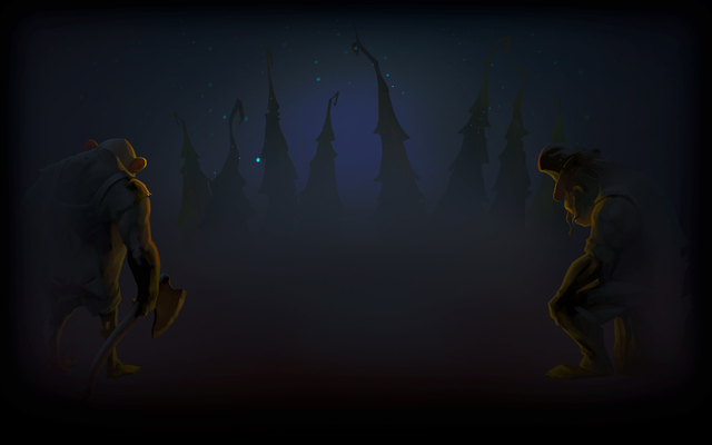 Quest Hunter - Background Camp in the wood