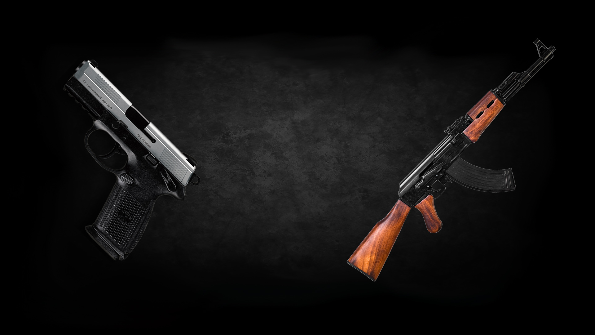 Pistol & AK47