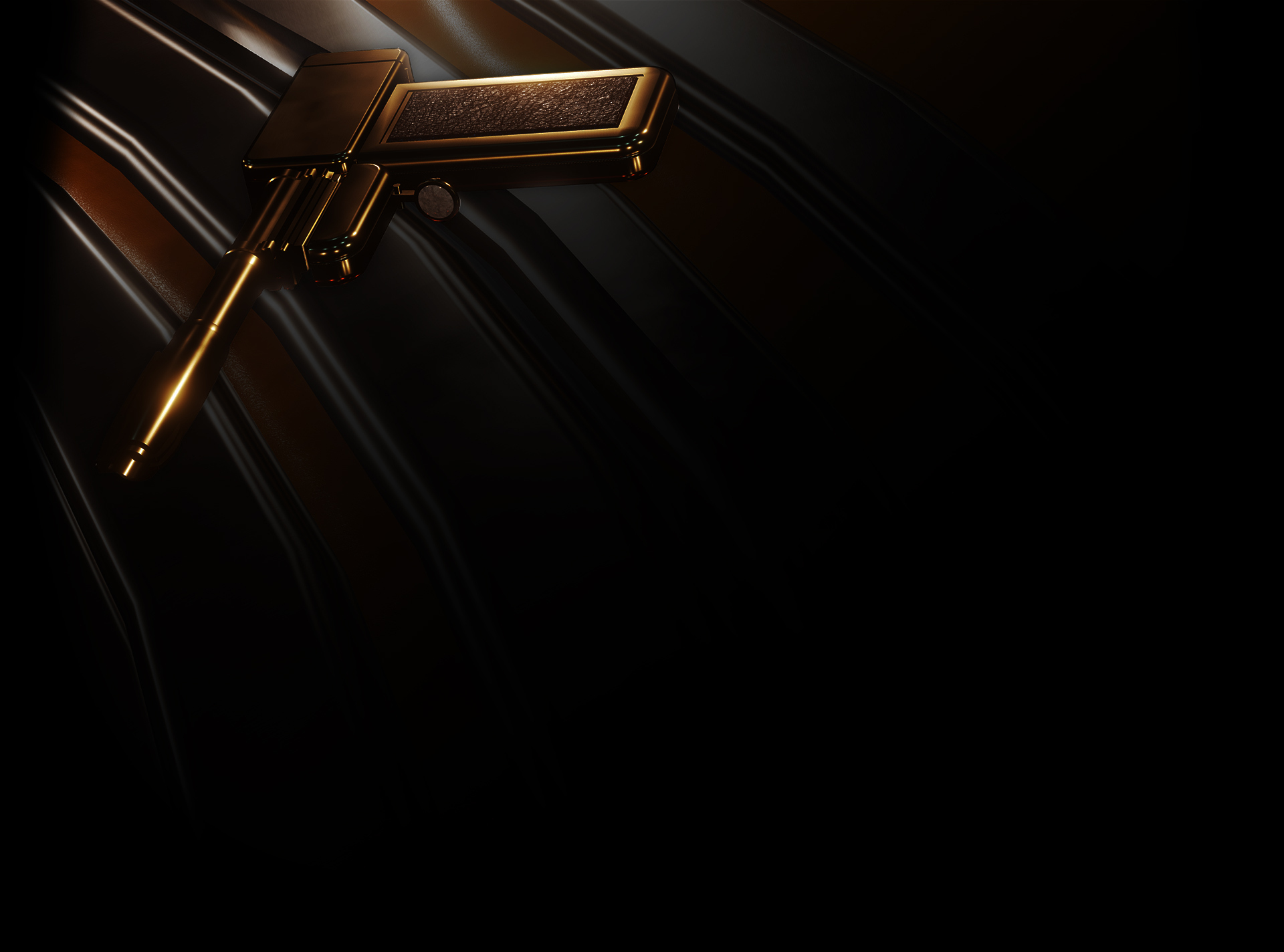 Gold Plated Gun (Profile Background)