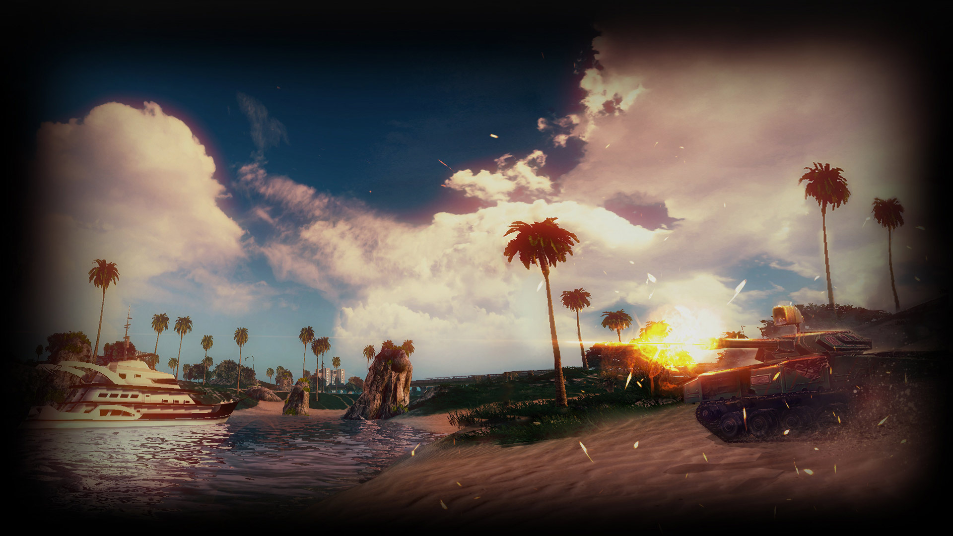 Ocean islands front
