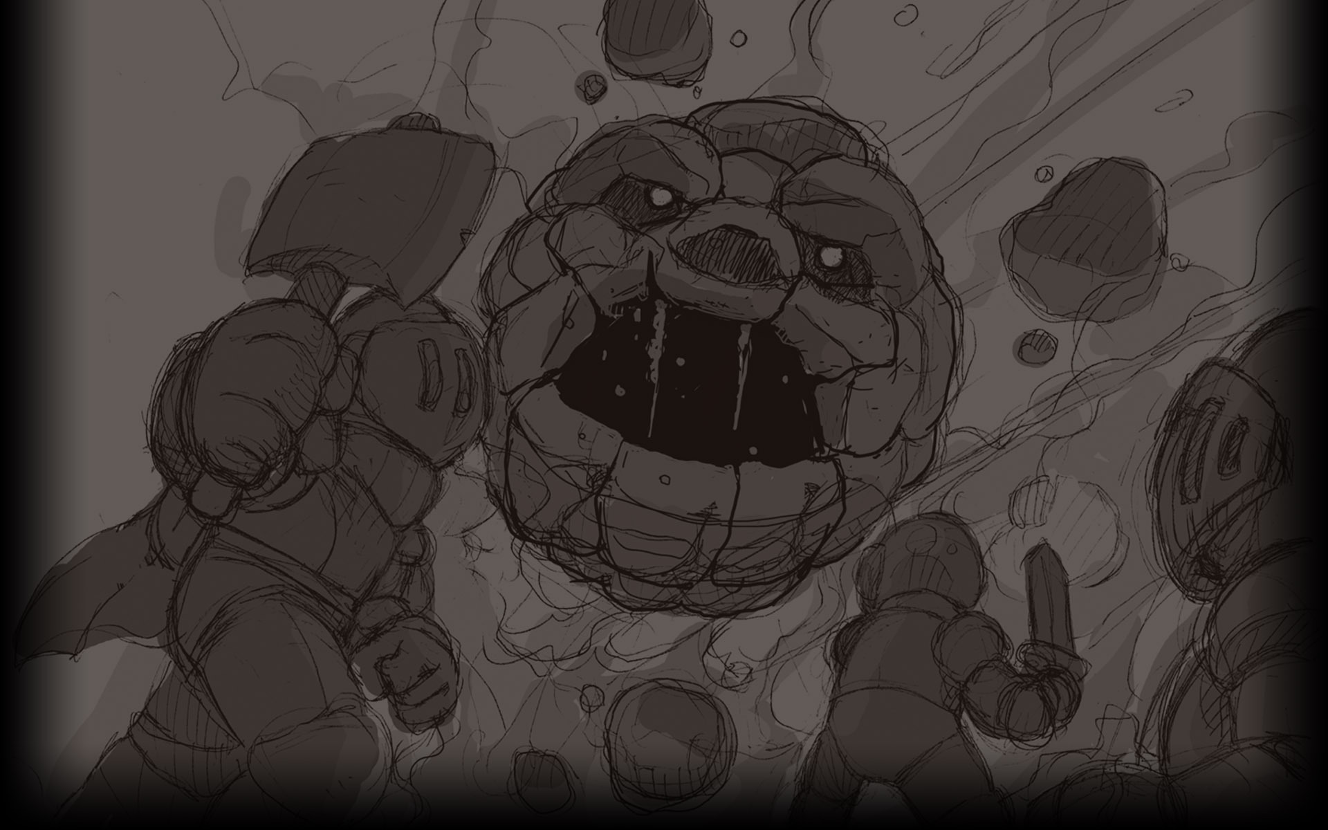 Iron Crypticle - box sketch 1