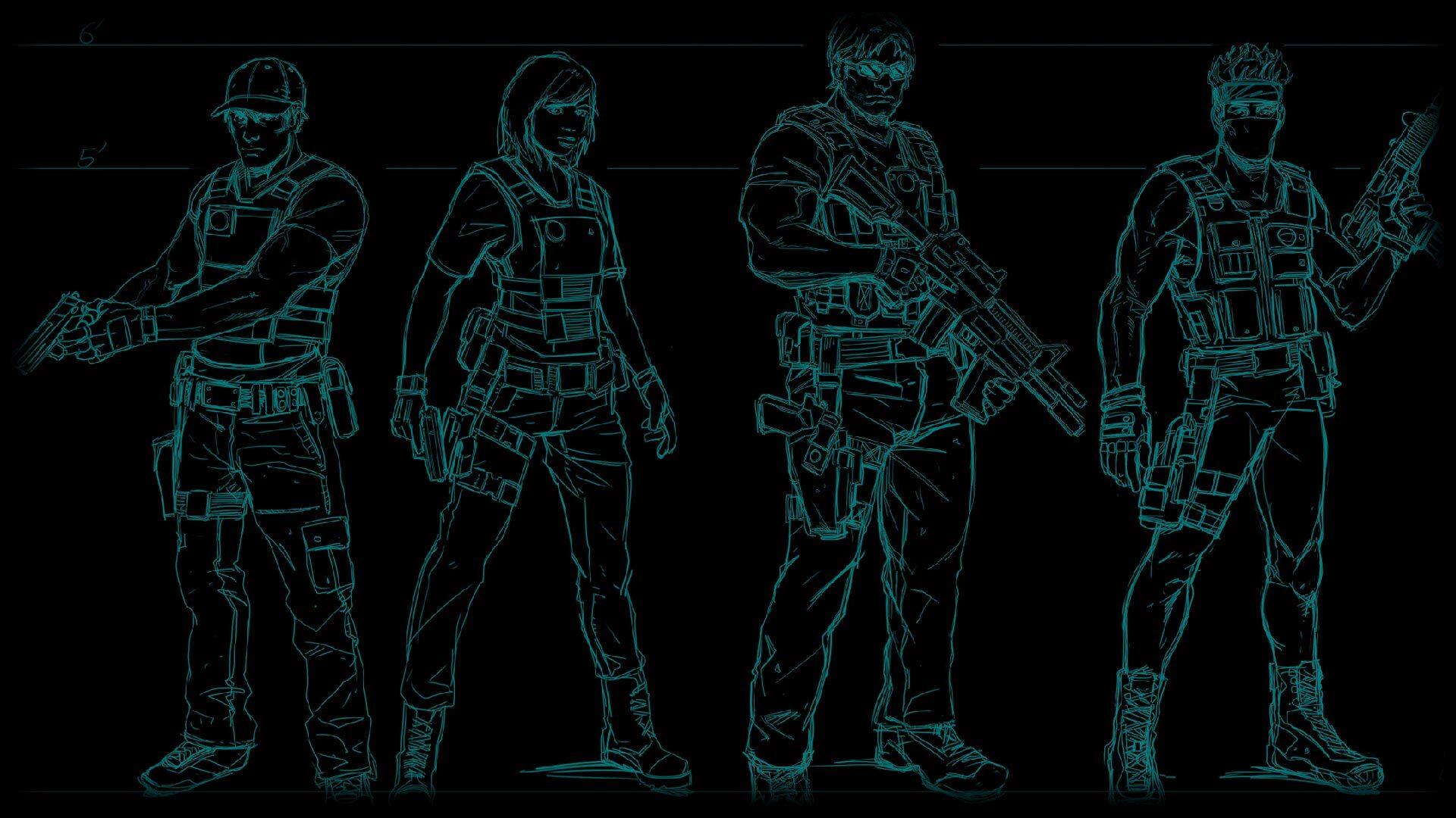 All-star lineup sketch