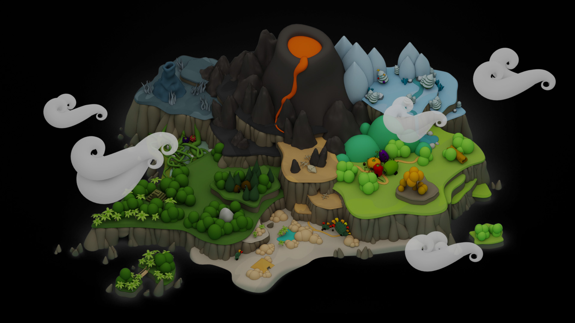 Wacky Spores Worldmap
