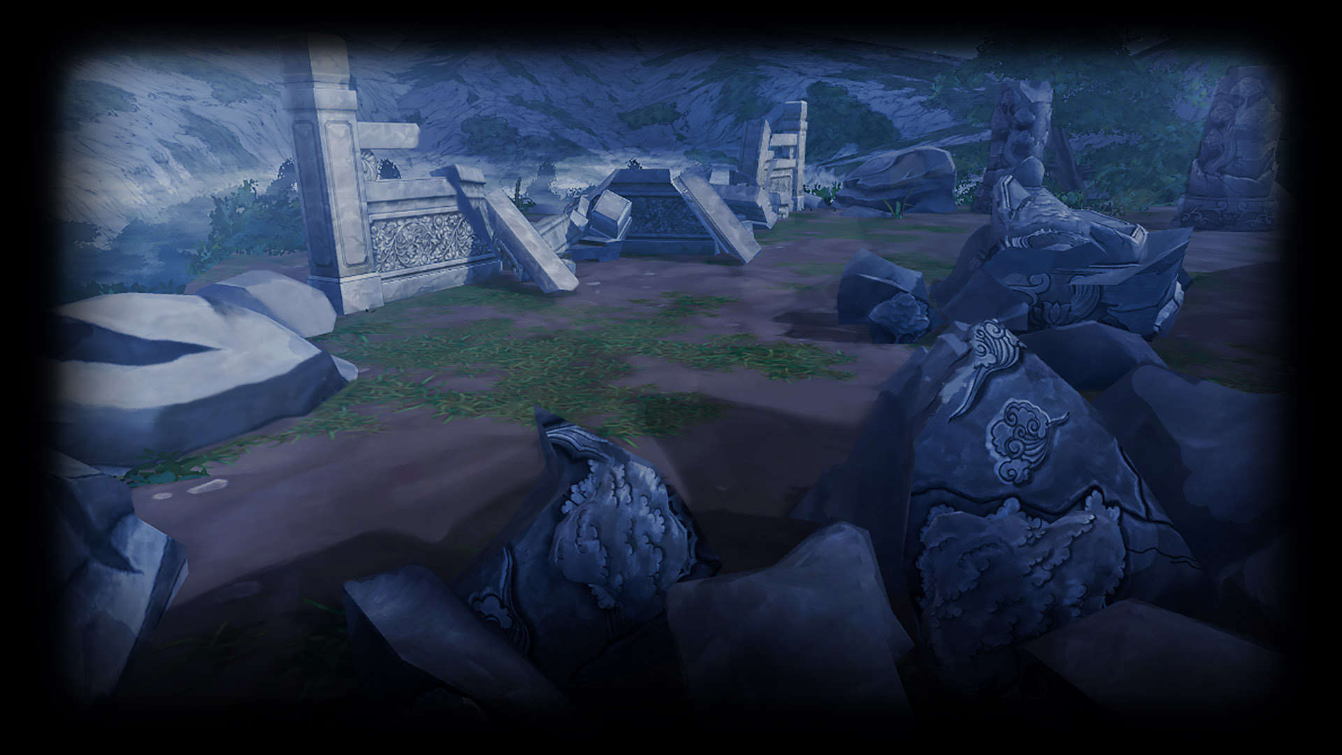 Mountain Temple Cliffs