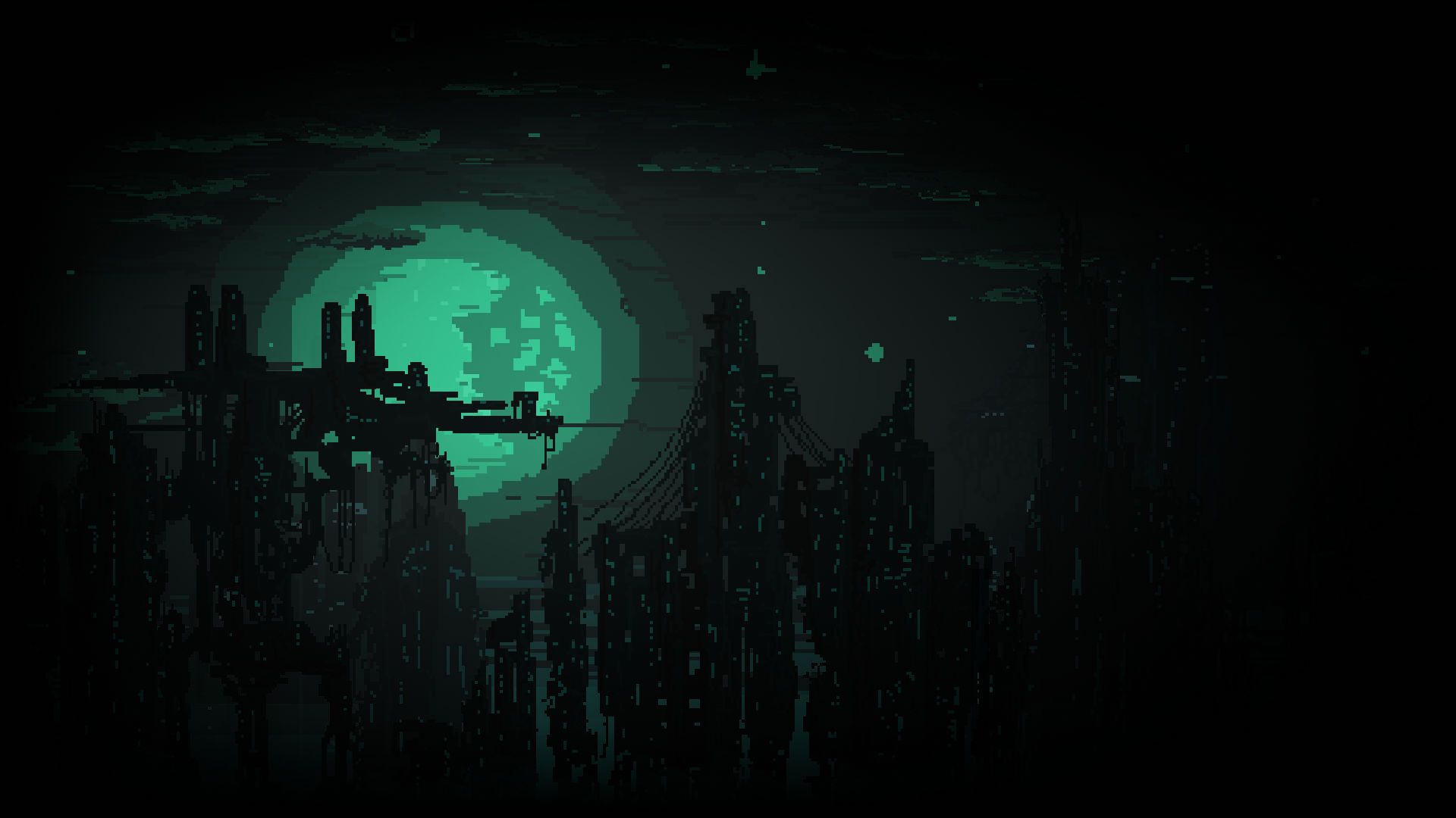 Moon City Background